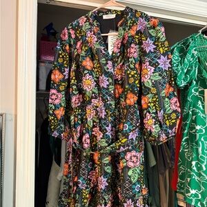 Floral Patterned Dress with Vibrant Colors